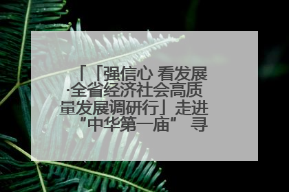 「强信心 看发展·全省经济社会高质量发展调研行」走进“中华第一庙” 寻根伏羲 祭祖龙城