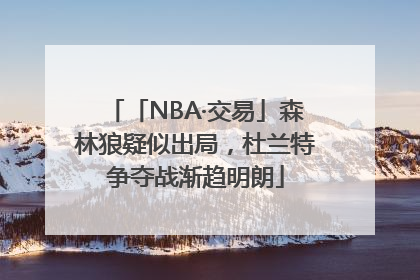 「NBA·交易」森林狼疑似出局，杜兰特争夺战渐趋明朗