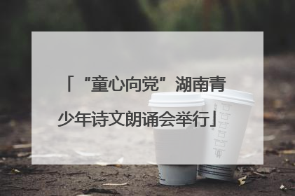 “童心向党”湖南青少年诗文朗诵会举行