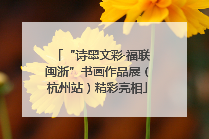 “诗墨文彩·福联闽浙”书画作品展（杭州站）精彩亮相