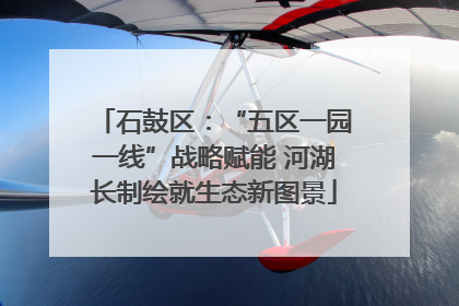 石鼓区：“五区一园一线”战略赋能 河湖长制绘就生态新图景