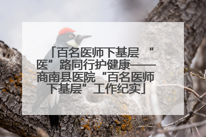 百名医师下基层 “医”路同行护健康——商南县医院“百名医师下基层”工作纪实