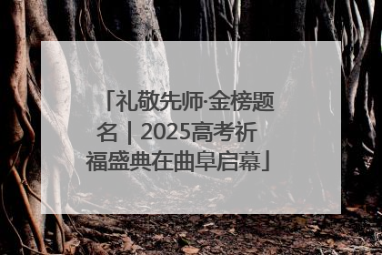 礼敬先师·金榜题名｜2025高考祈福盛典在曲阜启幕