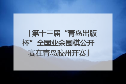 第十三届“青岛出版杯”全国业余围棋公开赛在青岛胶州开赛