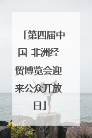 第四届中国-非洲经贸博览会迎来公众开放日