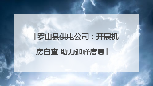 罗山县供电公司：开展机房自查 助力迎峰度夏