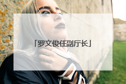 罗文俊任副厅长