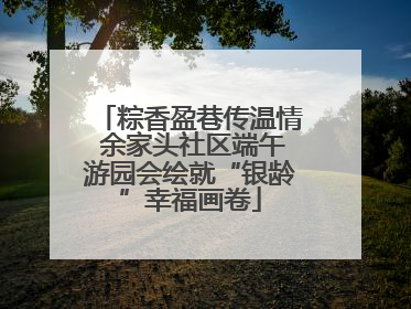 粽香盈巷传温情 余家头社区端午游园会绘就“银龄”幸福画卷