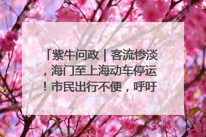紫牛问政｜客流惨淡，海门至上海动车停运！市民出行不便，呼吁铁路部门恢复班次