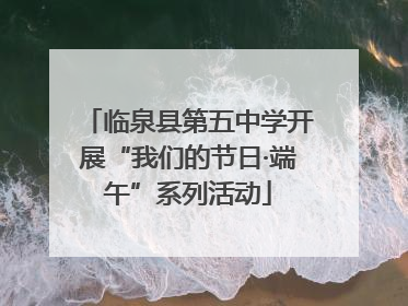 临泉县第五中学开展“我们的节日·端午”系列活动
