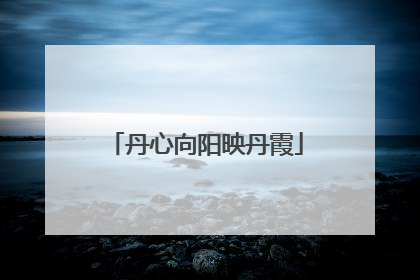 丹心向阳映丹霞