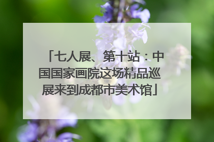 七人展、第十站：中国国家画院这场精品巡展来到成都市美术馆