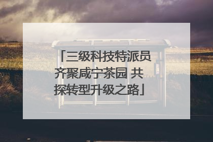 三级科技特派员齐聚咸宁茶园 共探转型升级之路