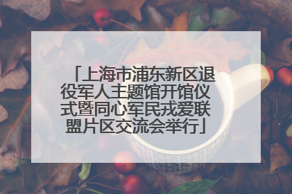 上海市浦东新区退役军人主题馆开馆仪式暨同心军民戎爱联盟片区交流会举行