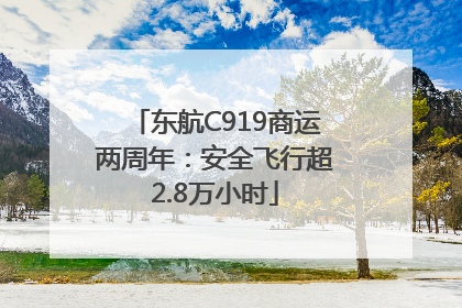 东航C919商运两周年：安全飞行超2.8万小时