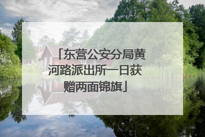 东营公安分局黄河路派出所一日获赠两面锦旗