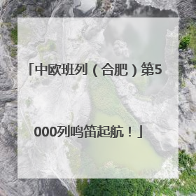 中欧班列（合肥）第5000列鸣笛起航！