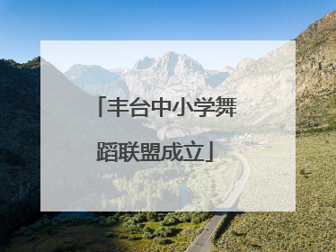 丰台中小学舞蹈联盟成立