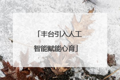 丰台引入人工智能赋能心育