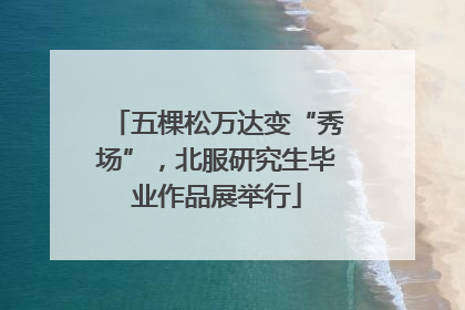 五棵松万达变“秀场”，北服研究生毕业作品展举行