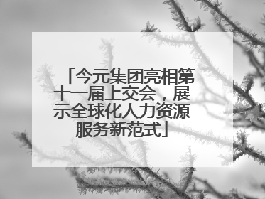 今元集团亮相第十一届上交会，展示全球化人力资源服务新范式