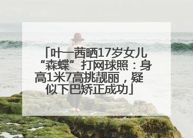 叶一茜晒17岁女儿“森蝶”打网球照：身高1米7高挑靓丽，疑似下巴矫正成功