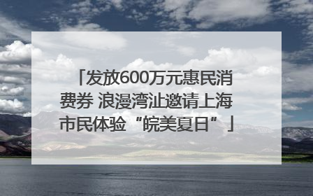 发放600万元惠民消费券 浪漫湾沚邀请上海市民体验“皖美夏日”