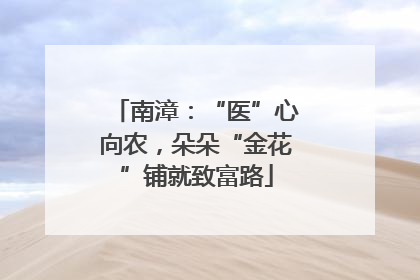 南漳：“医”心向农，朵朵“金花”铺就致富路