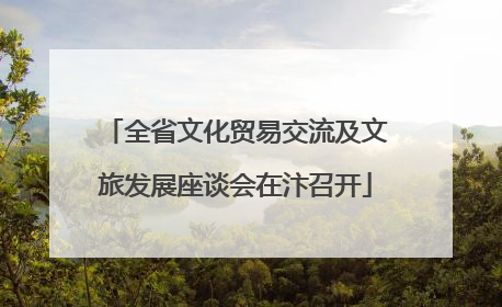 全省文化贸易交流及文旅发展座谈会在汴召开