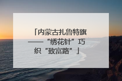 内蒙古扎鲁特旗——“绣花针”巧织“致富路”