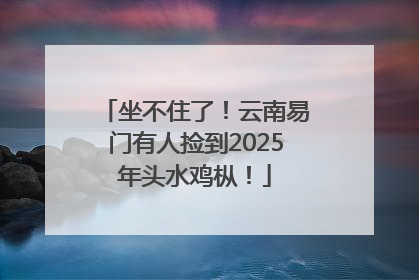 坐不住了！云南易门有人捡到2025年头水鸡枞！