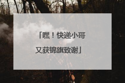 嘿！快递小哥又获锦旗致谢