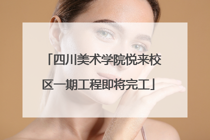 四川美术学院悦来校区一期工程即将完工