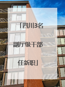 四川3名副厅级干部任新职
