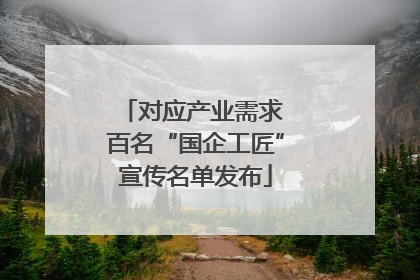 对应产业需求 百名“国企工匠”宣传名单发布