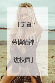 宁夏：劳模精神进校园