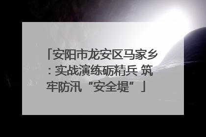 安阳市龙安区马家乡：实战演练砺精兵 筑牢防汛“安全堤”
