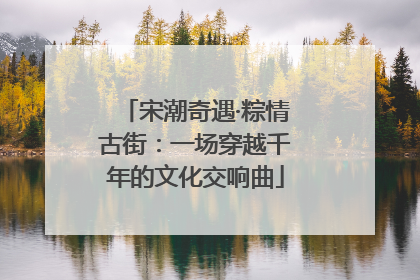 宋潮奇遇·粽情古街：一场穿越千年的文化交响曲