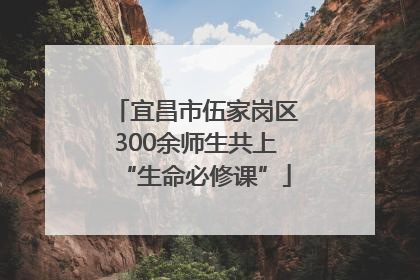 宜昌市伍家岗区300余师生共上“生命必修课”