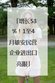 增长53%！1至4月雄安民营企业进出口亮眼