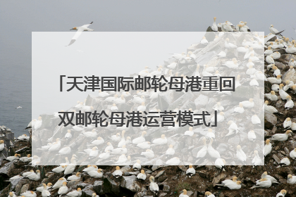 天津国际邮轮母港重回双邮轮母港运营模式