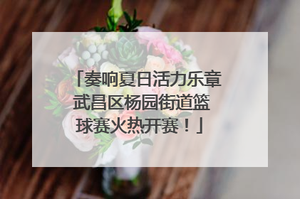 奏响夏日活力乐章 武昌区杨园街道篮球赛火热开赛！