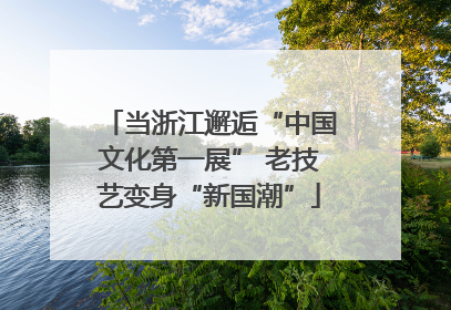 当浙江邂逅“中国文化第一展” 老技艺变身“新国潮”