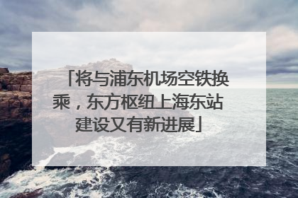 将与浦东机场空铁换乘，东方枢纽上海东站建设又有新进展