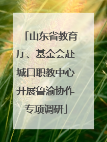 山东省教育厅、基金会赴城口职教中心开展鲁渝协作专项调研