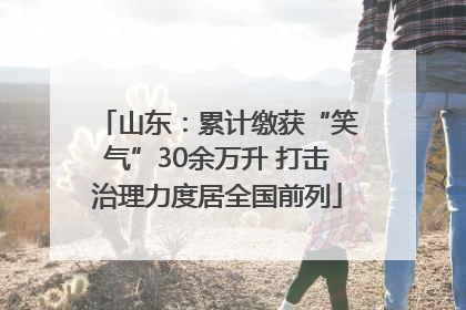 山东：累计缴获“笑气”30余万升 打击治理力度居全国前列