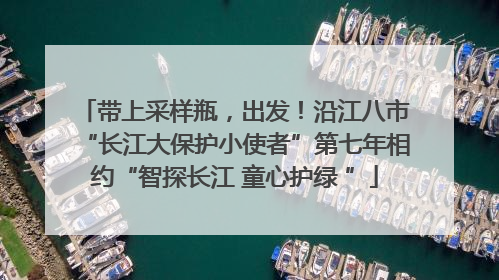 带上采样瓶，出发！沿江八市“长江大保护小使者”第七年相约“智探长江 童心护绿 ”