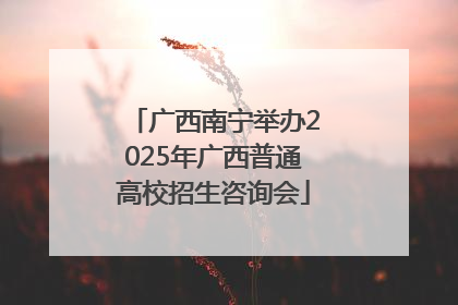 广西南宁举办2025年广西普通高校招生咨询会