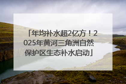 年均补水超2亿方！2025年黄河三角洲自然保护区生态补水启动