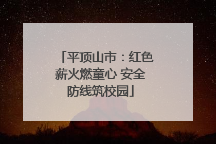 平顶山市：红色薪火燃童心 安全防线筑校园